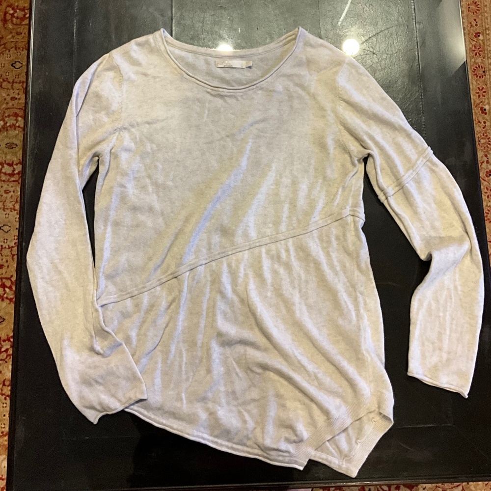 Prana off white Large Tunic with asymmetrical bottom
